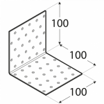 Крепёжный уголок KM13 100x100x100x2,0 мм DOMAX - Image 2