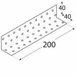 Крепёжный уголок KM15 40x40x200x2,0 мм DOMAX - Image 2