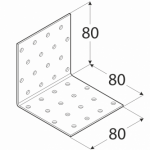 Fixing angle bracket KM9 80x80x80x2,0 mm DOMAX - Image 2