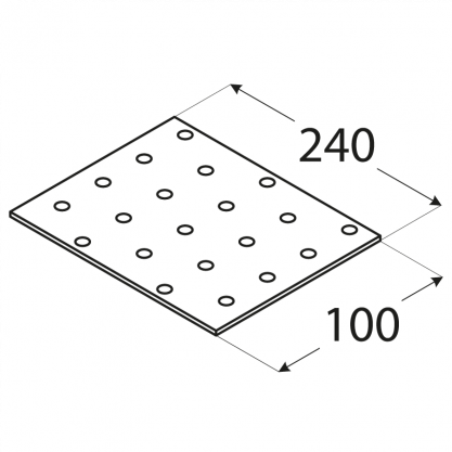 Naelutusplaat PP 13 4413-w