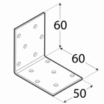 Крепёжный уголок KM18 60x60x50x2,0 мм DOMAX - Image 2