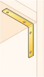 Furniture angle bracket KW7 150x150x25x5,0 mm DOMAX - Image 3