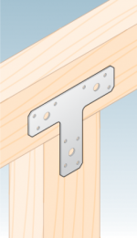 T-kujuline kinnitusnurk KT2 150x127x38x2,0 mm DOMAX - Pilt 3