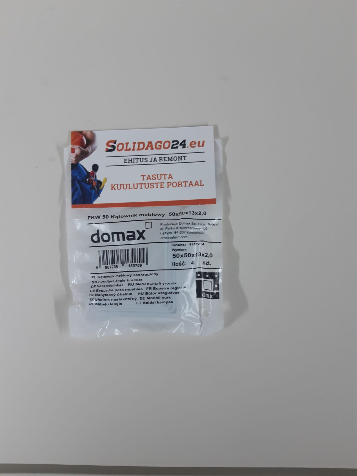 Мебельный уголок FKW50 50x50x13x2,0 мм (4 шт./упак) DOMAX - Image 3