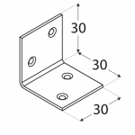 Мебельный уголок KSO1 30x30x30x1,5 мм DOMAX - Image 2