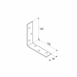 Мебельный уголок KW125 125x125x22x2,0 мм DOMAX - Image 2