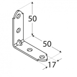 Мебельный уголок KW3 50x50x17x2,0 мм DOMAX - Image 2