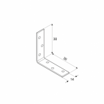 Мебельный уголок KW30 30x30x14x1,5 мм DOMAX - Image 2
