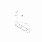 Mööblinurk KW50 50x50x15x1,5 mm DOMAX - Pilt 2