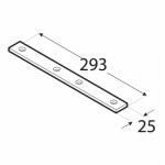 Narrow Connecting Plate LW7 293x25x5,0 mm DOMAX - Image 2