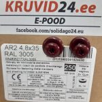 Self-drilling screws metal-wood 4.8x35mm TX20 RAL 3005, 250pc.