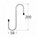 HDS 200 Hook - Type S 200x58 mm - Image 2