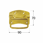 Chest Handle US90 90x70 mm DOMAX (black) - Image 2