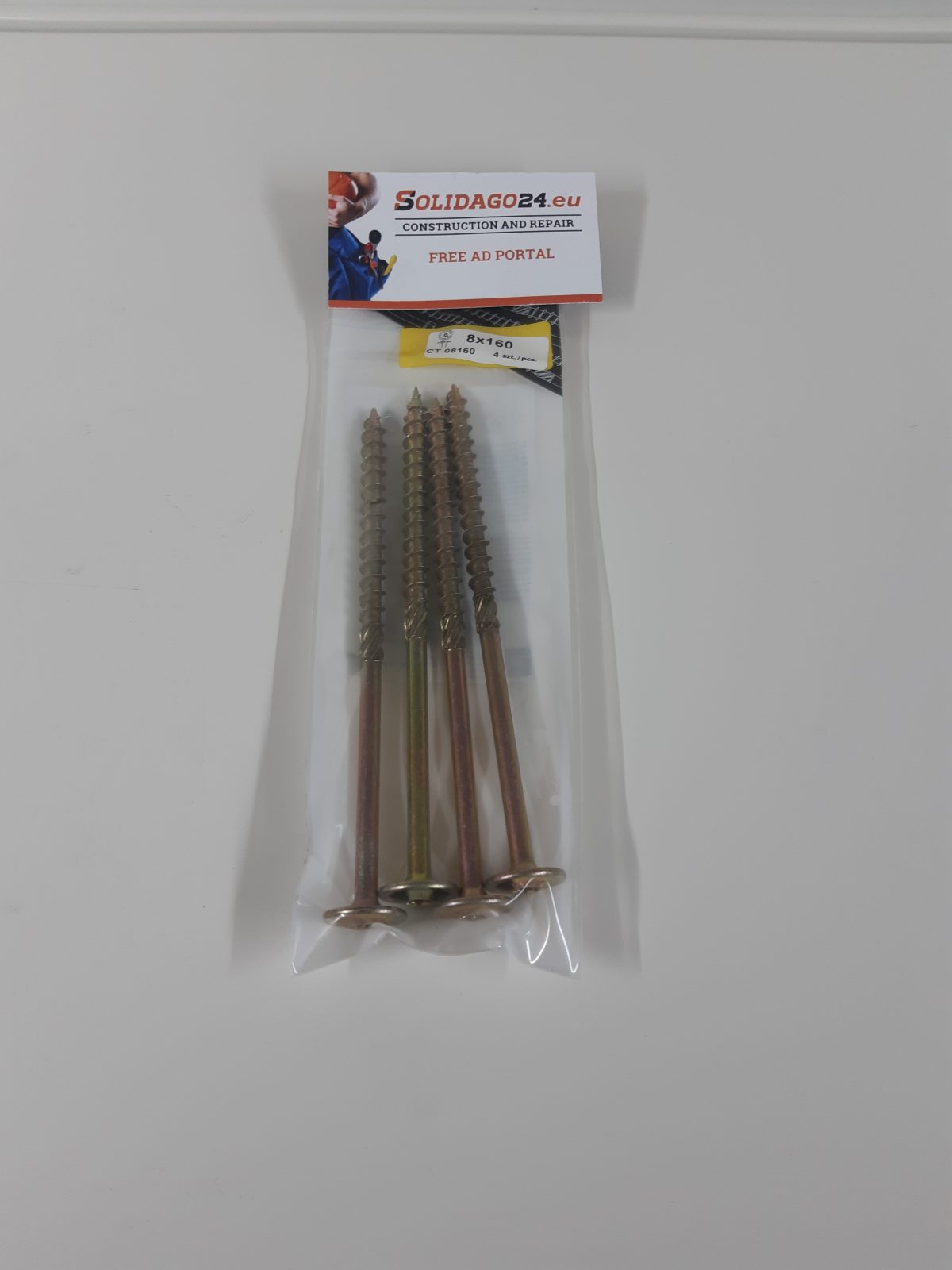 Wood Screw CT 8x160 (4pcs/pack) - Image 4