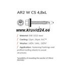 Саморезы AR2 4.8x35мм RAL 0000, 250шт - Image 3