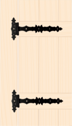 Петля для ворот ZBD400 C 400x45x90x3,0 мм черная - Image 5