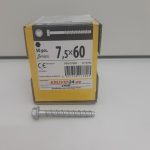 Concrete screw PBW 7.5x60 hex head Domax (50 pcs.pack) - Image 4