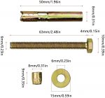 Ankrupolt, tüübel 8mm 8 tk. pakk - Pilt 2
