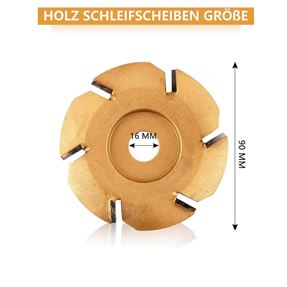 Lihvimisketas 90×16 mm, kullast - Pilt 2