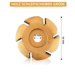 Lihvimisketas 90×16 mm, kullast - Pilt 2