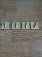 Self-adhesive hooks 4 pcs. aluminum (gold) - Image 8