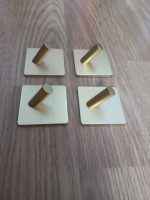 Self-adhesive hooks 4 pcs. aluminum (gold) - Image 7