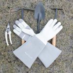Long Garden Gloves  (leather)