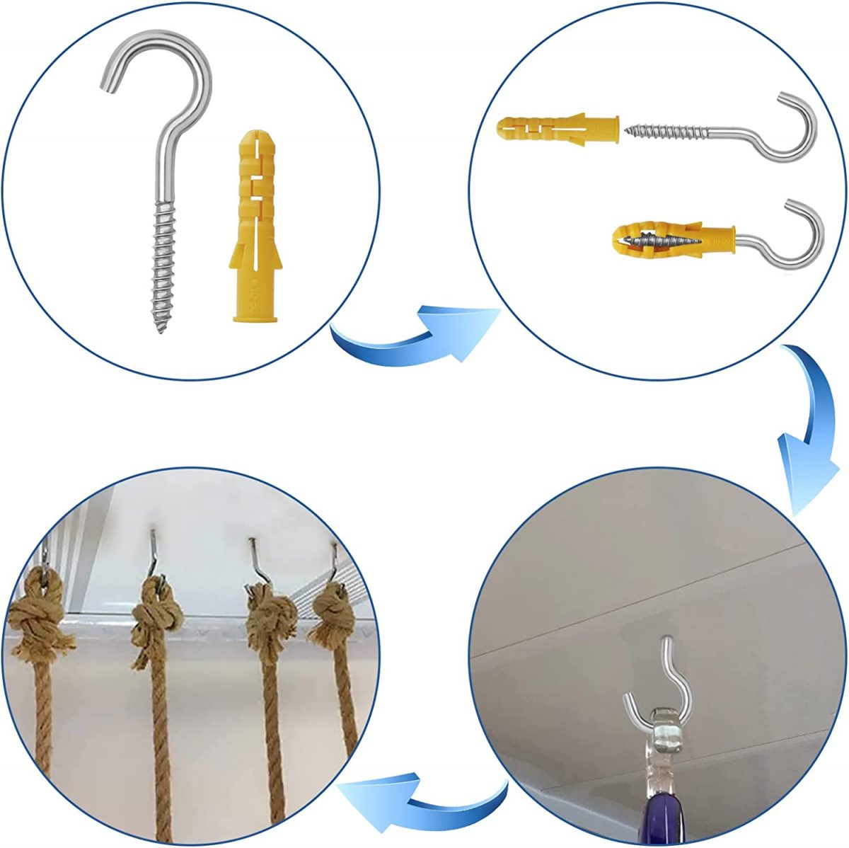 Set of hooks and dowels 15pcs. M6 - Image 6