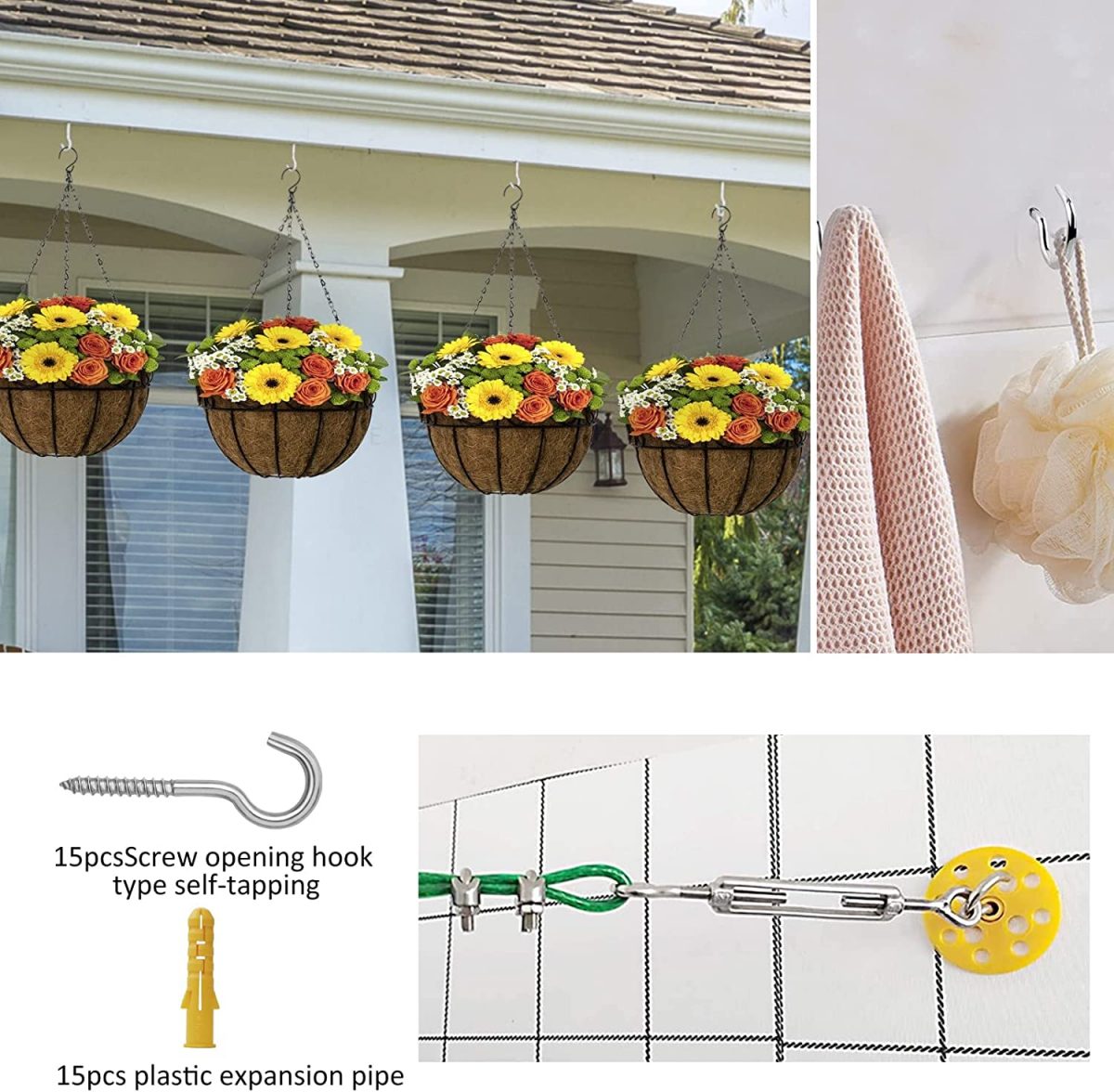 Set of hooks and dowels 15pcs. M6 - Image 3