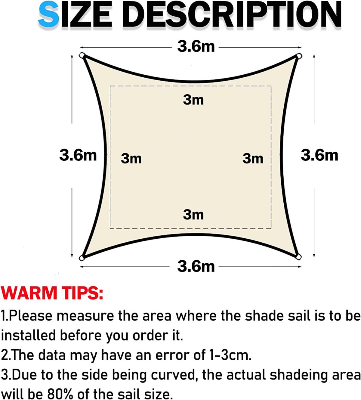 Awning 3.6 x 3.6 m - Image 3