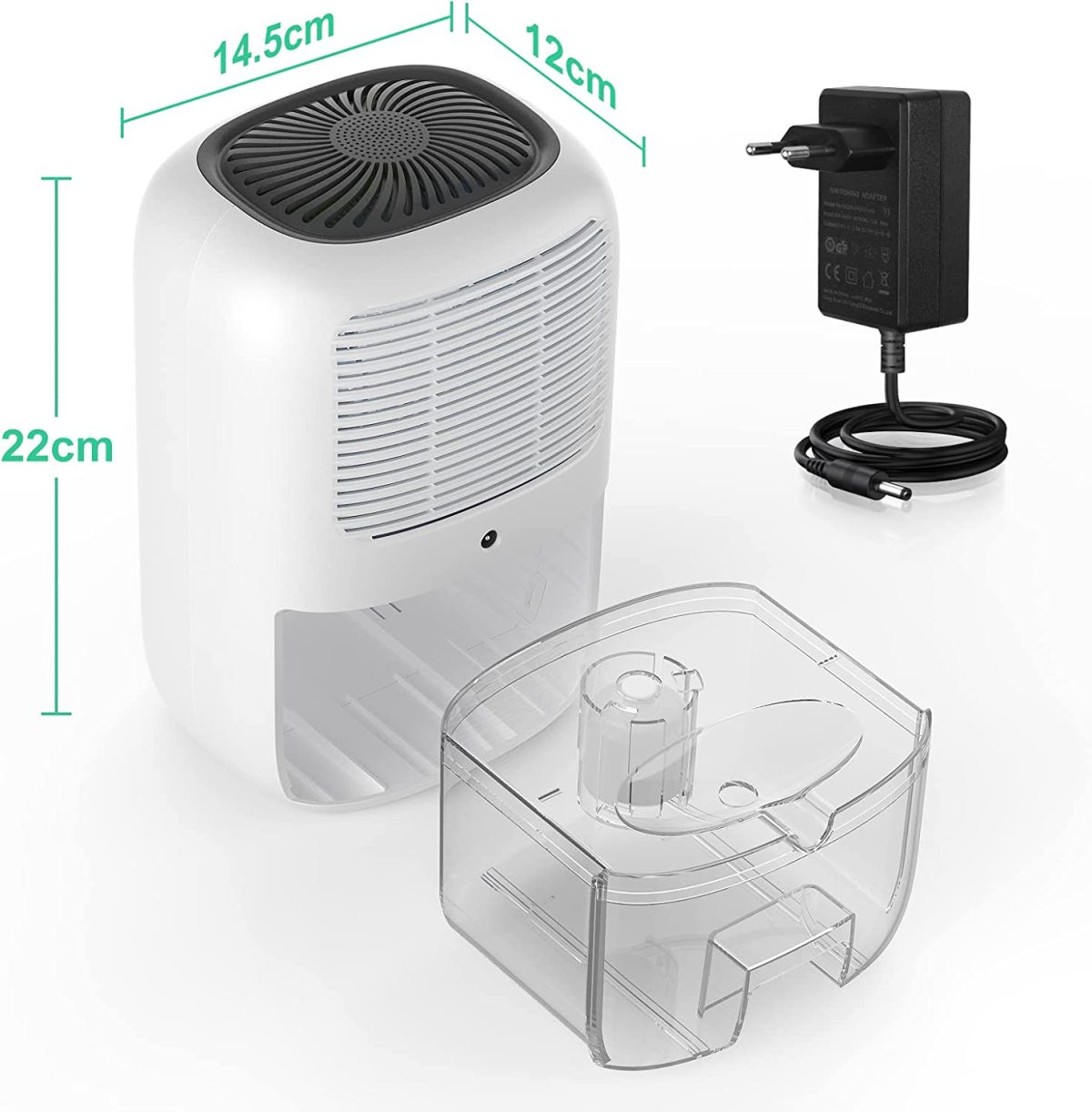 Air dryer portable HAMIIS, white, 350 ml - Image 2