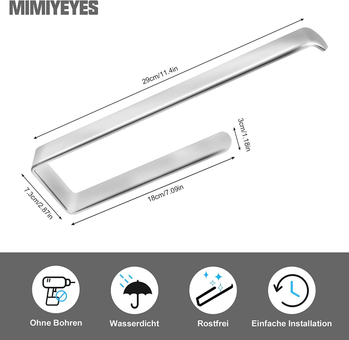 Вешалка для полотенец 29 см MIMIEYES - Image 2