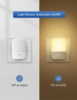 LED night light with sensor 0.6 W, Fulighture (2pcs) - Image 5
