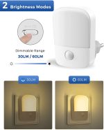 LED night light with sensor 0.6 W, Fulighture (2pcs) - Image 7
