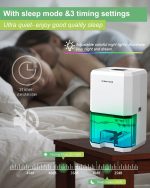 Manwe Electric Dehumidifier, 1200 ml - Image 6