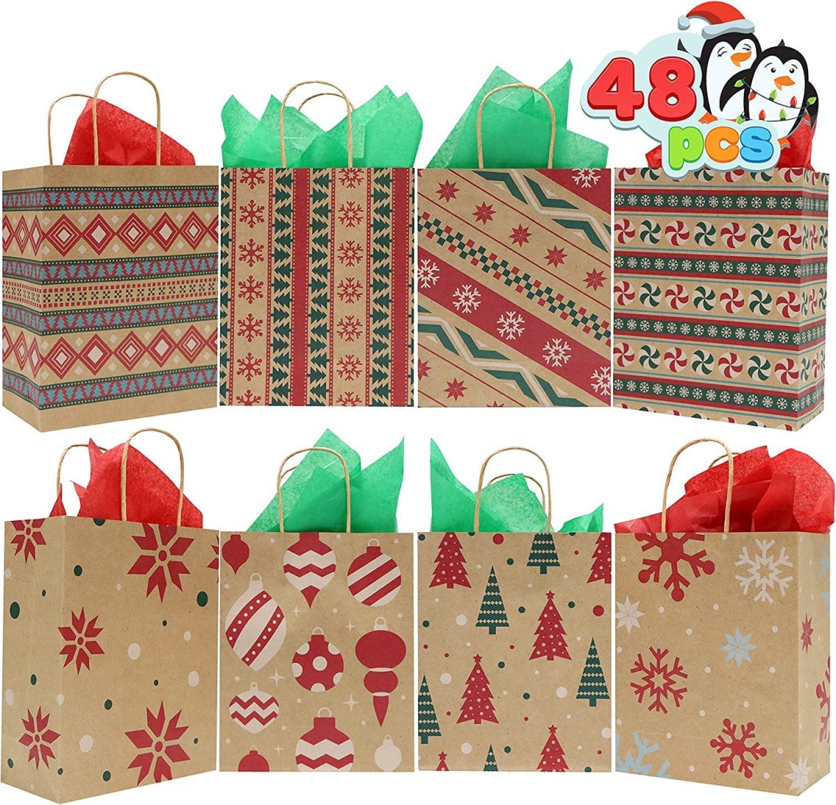 Spiraal pabersangadega paberkott 18,42+8,89x22,86cm (48 tk) - Pilt 5