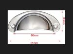 Furniture handle 20 pcs. 66mm (silver) - Image 4