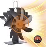 Stove Fan, 6 Blades Fireplace Fan