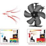 Stove Fan, 6 Blades Fireplace Fan - Image 3
