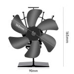 Stove Fan, 6 Blades Fireplace Fan - Image 4