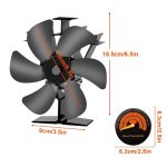 Stove Fan, 6 Blades Fireplace Fan - Image 2