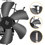 Stove Fan, 6 Blades Fireplace Fan - Image 7