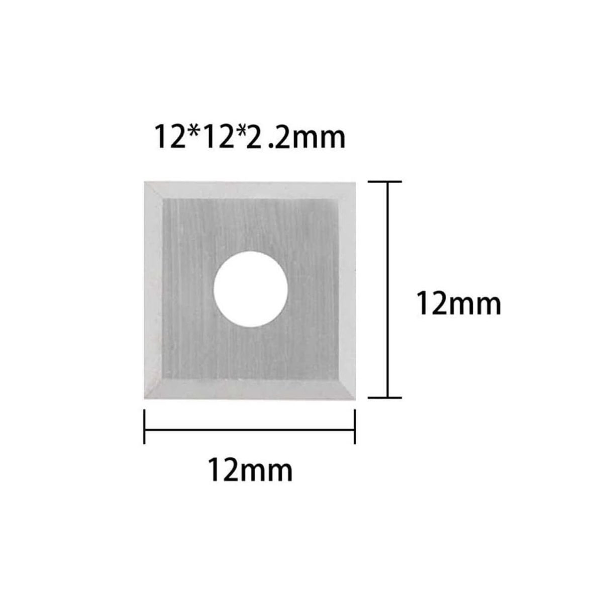 Face milling cutter replacement blades, 3 pieces sharpened on 4 sides. - Image 3