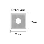 Face milling cutter replacement blades, 3 pieces sharpened on 4 sides. - Image 3