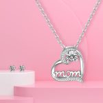 Everlasting Red Rose Flower with Necklace and Earrings Faneeyo - Image 3