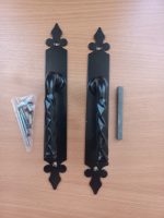 Uksekäepide WHA90 lukule 90 mm, komplekt - Pilt 5