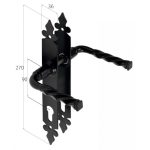 Uksekäepide WHA90 lukule 90 mm, komplekt - Pilt 2