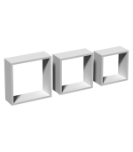 Комплект настенных полок FSS100 белый 270/240/210 мм DOMAX