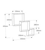 Wall Shelf Set FIS1 White 320/280/200 mm DOMAX - Image 2