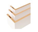 Seinariiulite komplekt FUS1 valge (U-tüüpi) 420/340/260 mm DOMAX - Pilt 3